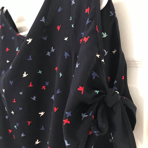 AGACI ♥️ NAVY Flying Birds Open Shoulder Dress - Picture 4 of 4